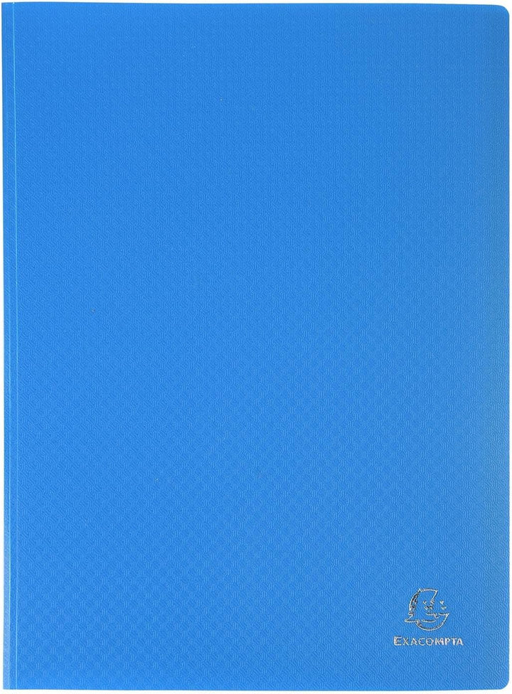 Exacompta 8540E Sichtmappe (aus weichem PP 300µ, mit 40 gekörnten Hüllen (80 Ansichten) blickdicht,