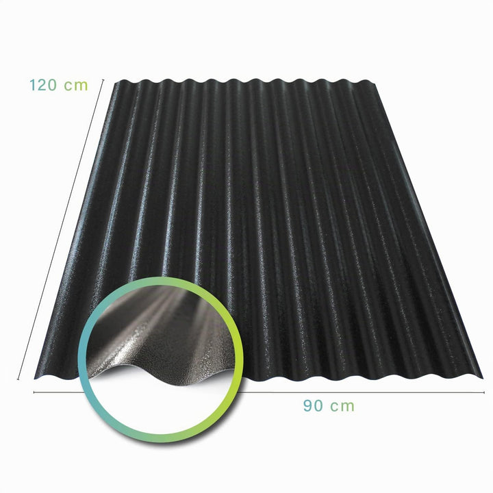 Vivodo Wellplatten Trapez | 90 x 120 cm | Polycarbonat | Sinus 76/18 | 1mm Stärke (10)