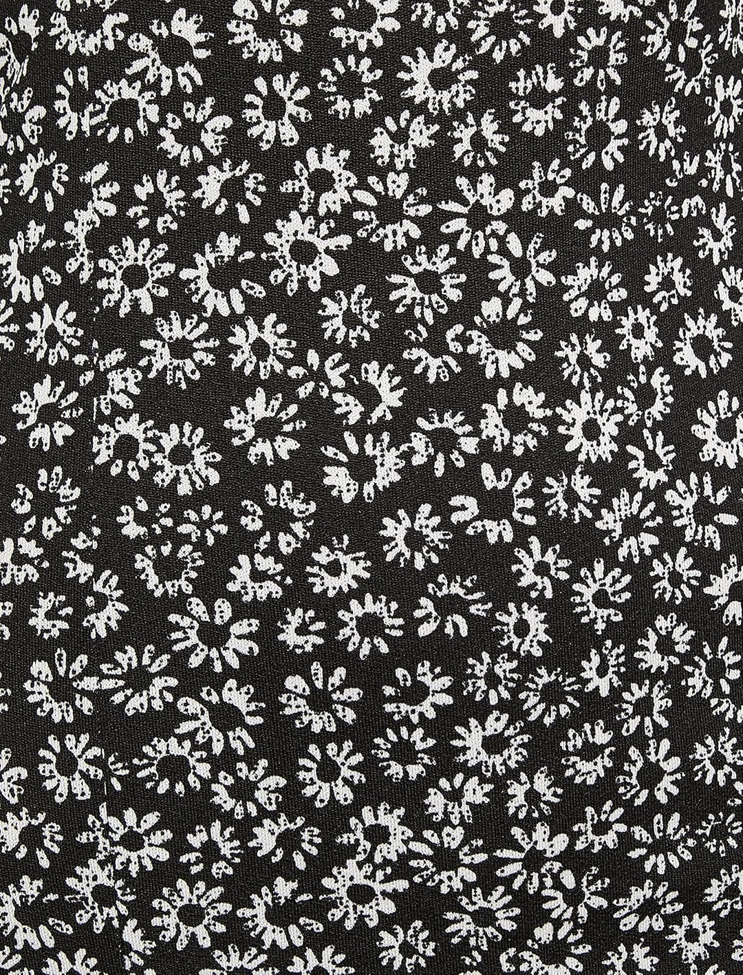 Koton Damen Floral Mini Strappy Cut Out Detail Dress M Black Design (9d9), M Black Design (9d9)