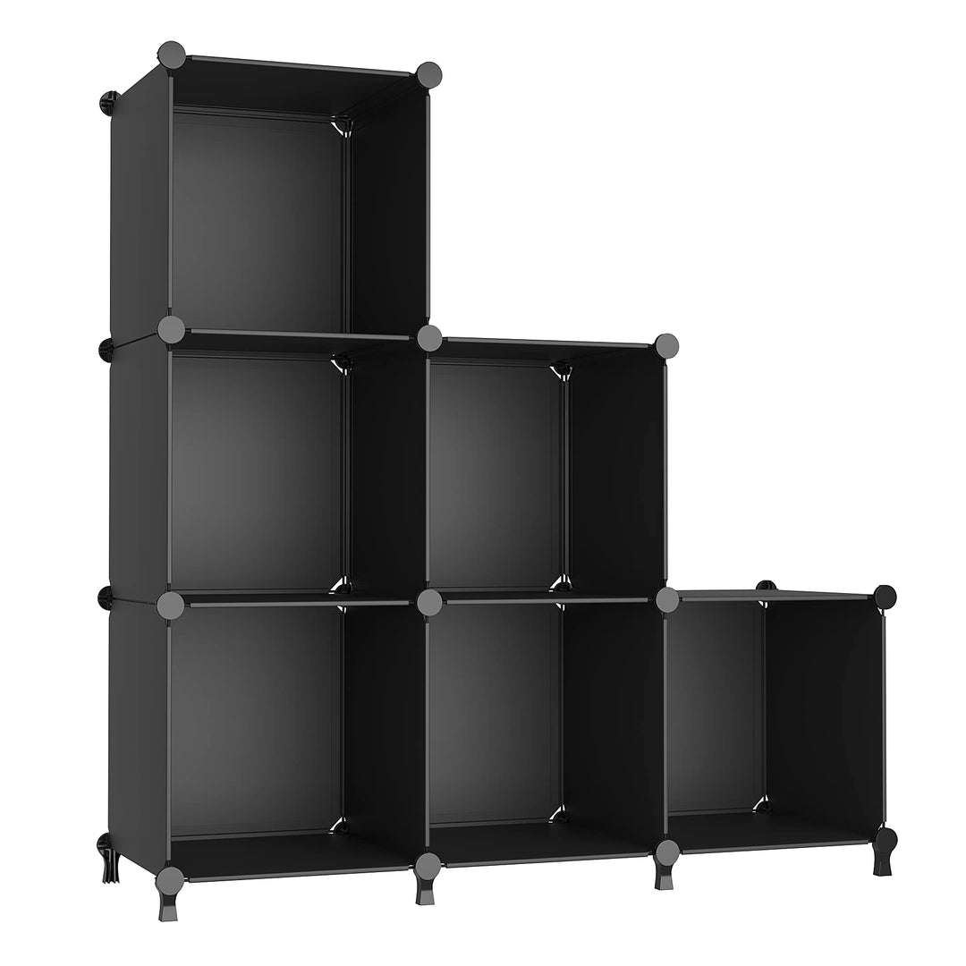 AWTATOS Cube Storage Organizer Closet Shelf Storage Organization Modular 6 Cube DIY Kunststoff quadr