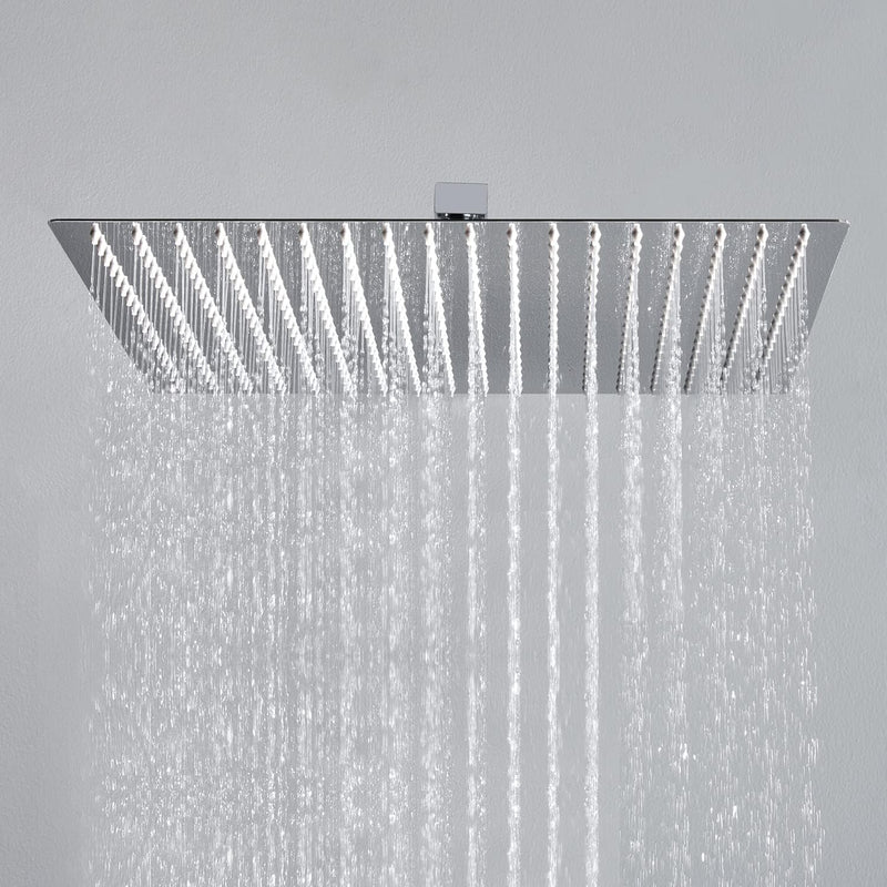 JOHO 304 Kopfbrause Duschkopf Regendusche Einbauduschkopf 40x40cm 40*40cm