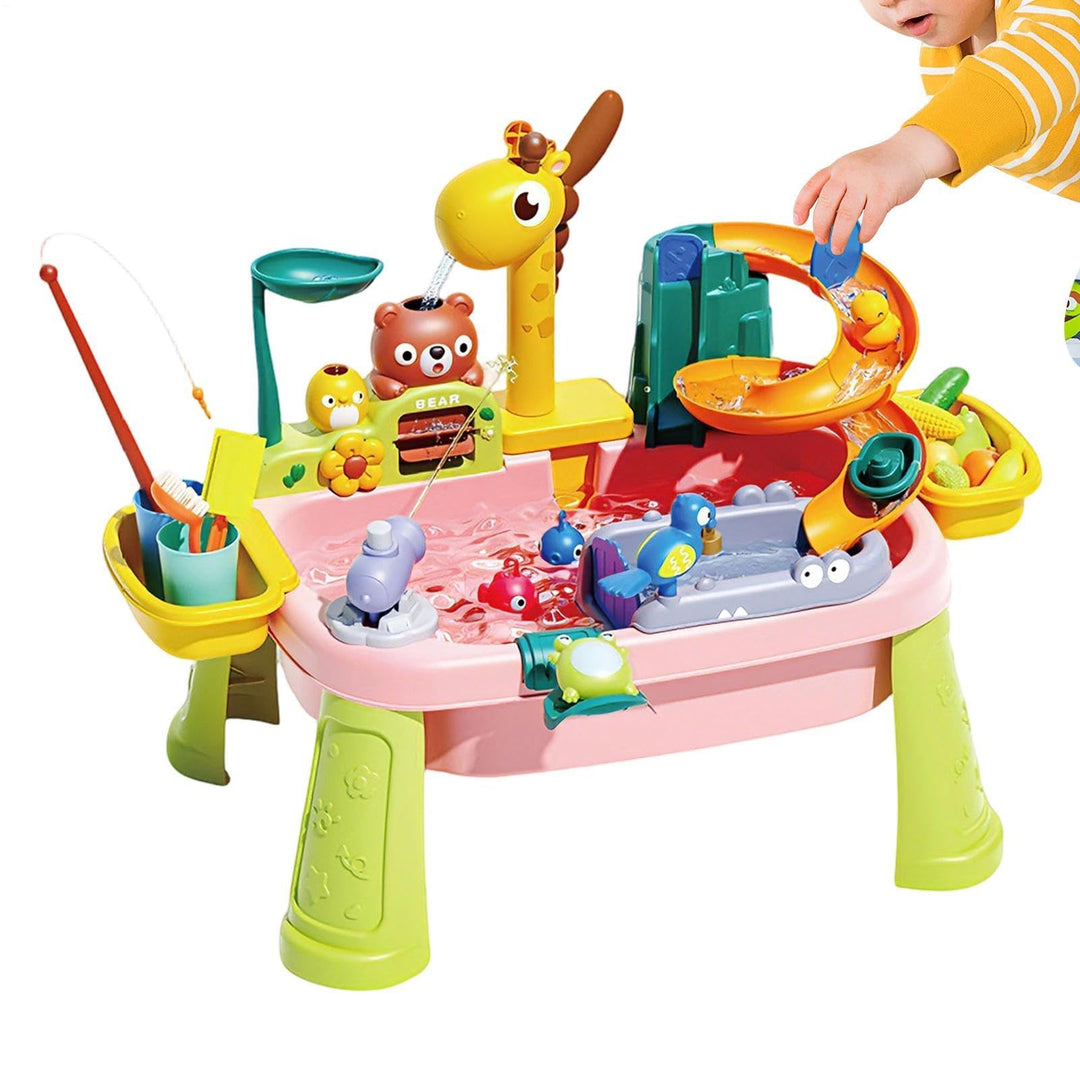 Wassertisch Für Kinder Mit Pumpe, 59x33x42cm Wasserspieltisch Kinder Outdoor, ABS Wasserspieltisch M