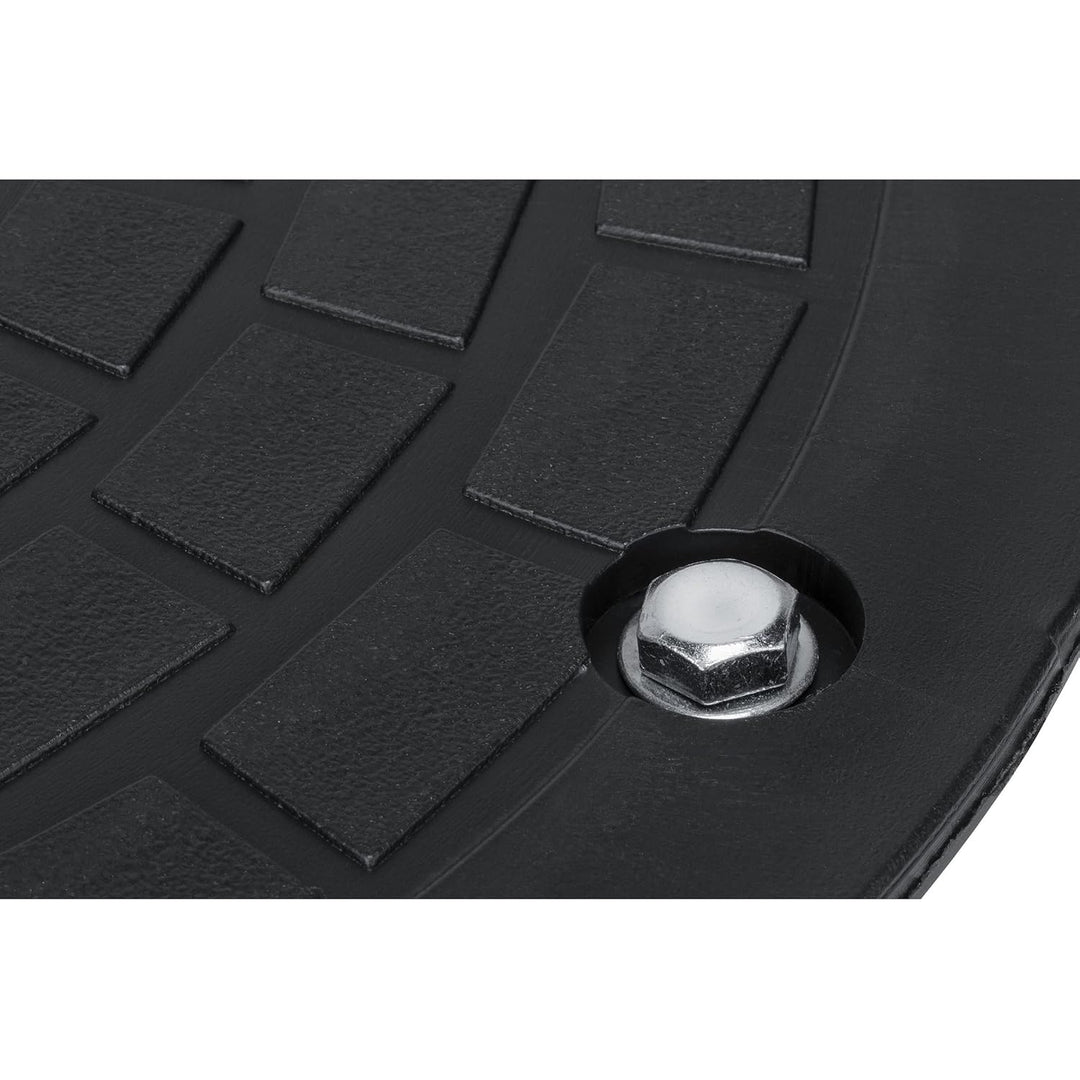 Kanaldeckel für Wellrohr Ø DN400 Schachtabdeckung Schachtdeckel Kontrollschacht Schwarz Rund, Rund