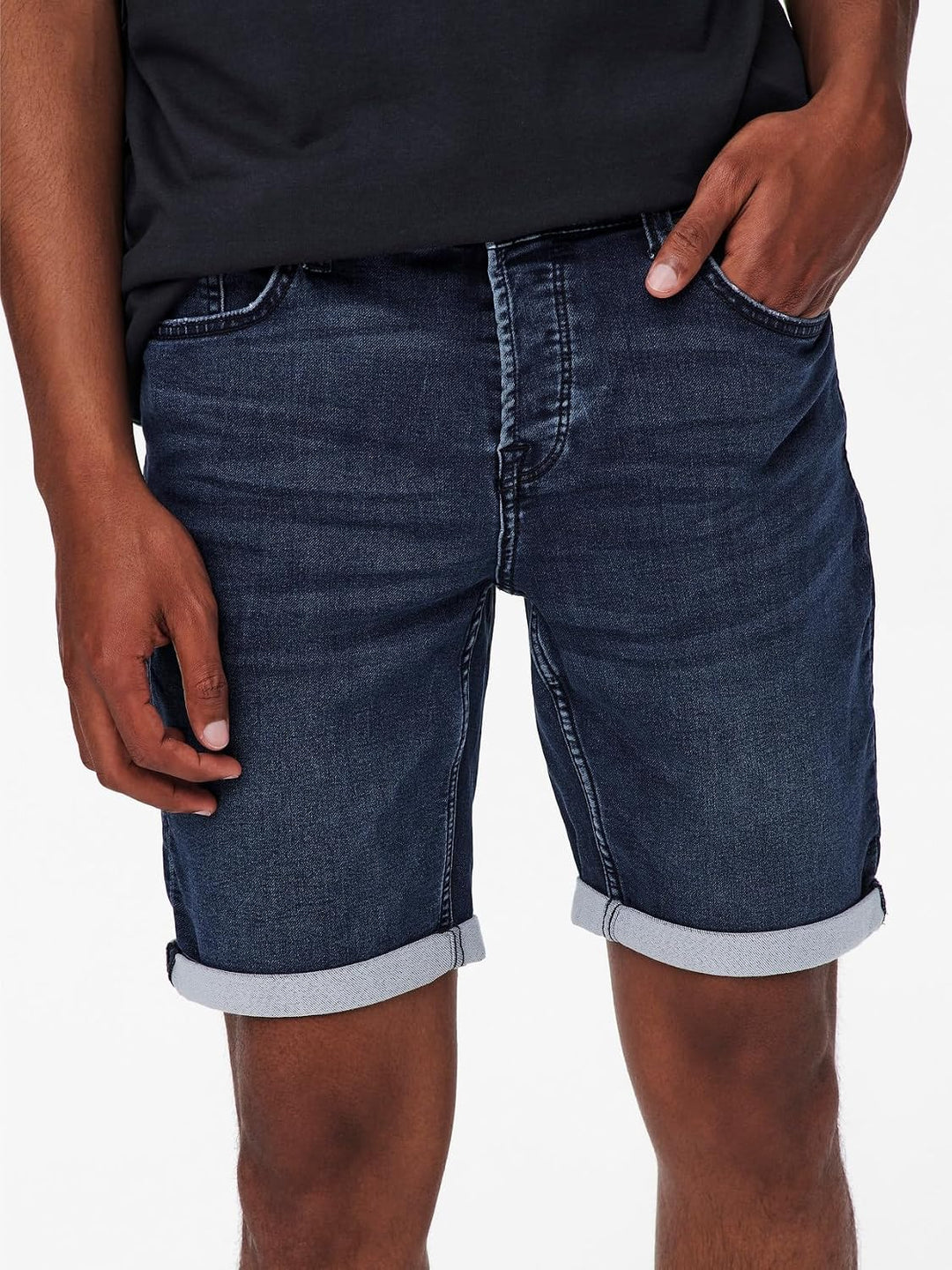 ONLY &amp; SONS Herren Jeans-Shorts, M