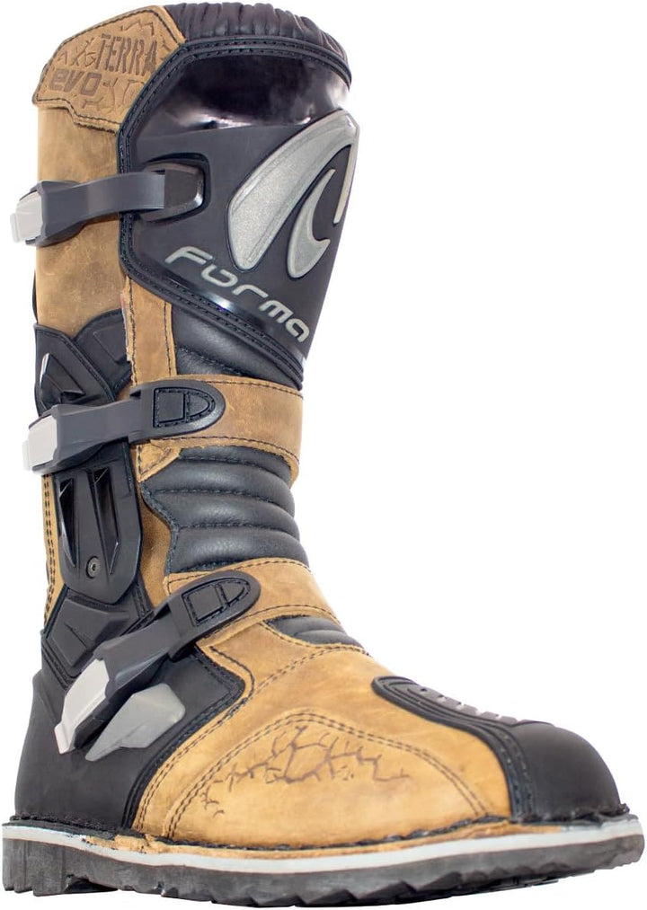 Forma Motorradstiefel Terra Evo WP, Braun 41 EU, 41 EU
