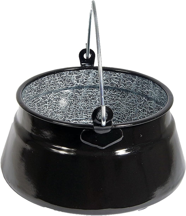 Set Ungarischer Fischsuppekessel Emaille 25 Liter + Gratis Schöpflöffel Fischkessel Suppenkessel kon