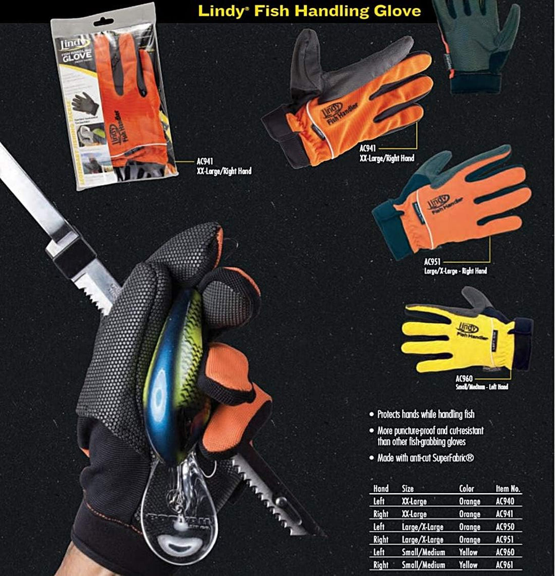 Lindy Unisex Fish Handling Glove Puncture-Proof and Cut Resistant Fish-Grabbing Glove Angelhandschuh
