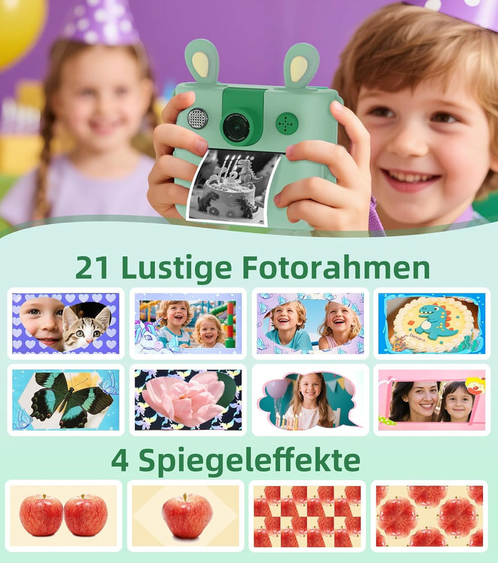 ORGSTA Kinderkamera Sofortbildkamera Digitalkameras Kinder Kameras Personalisierte Spielzeug Geschen