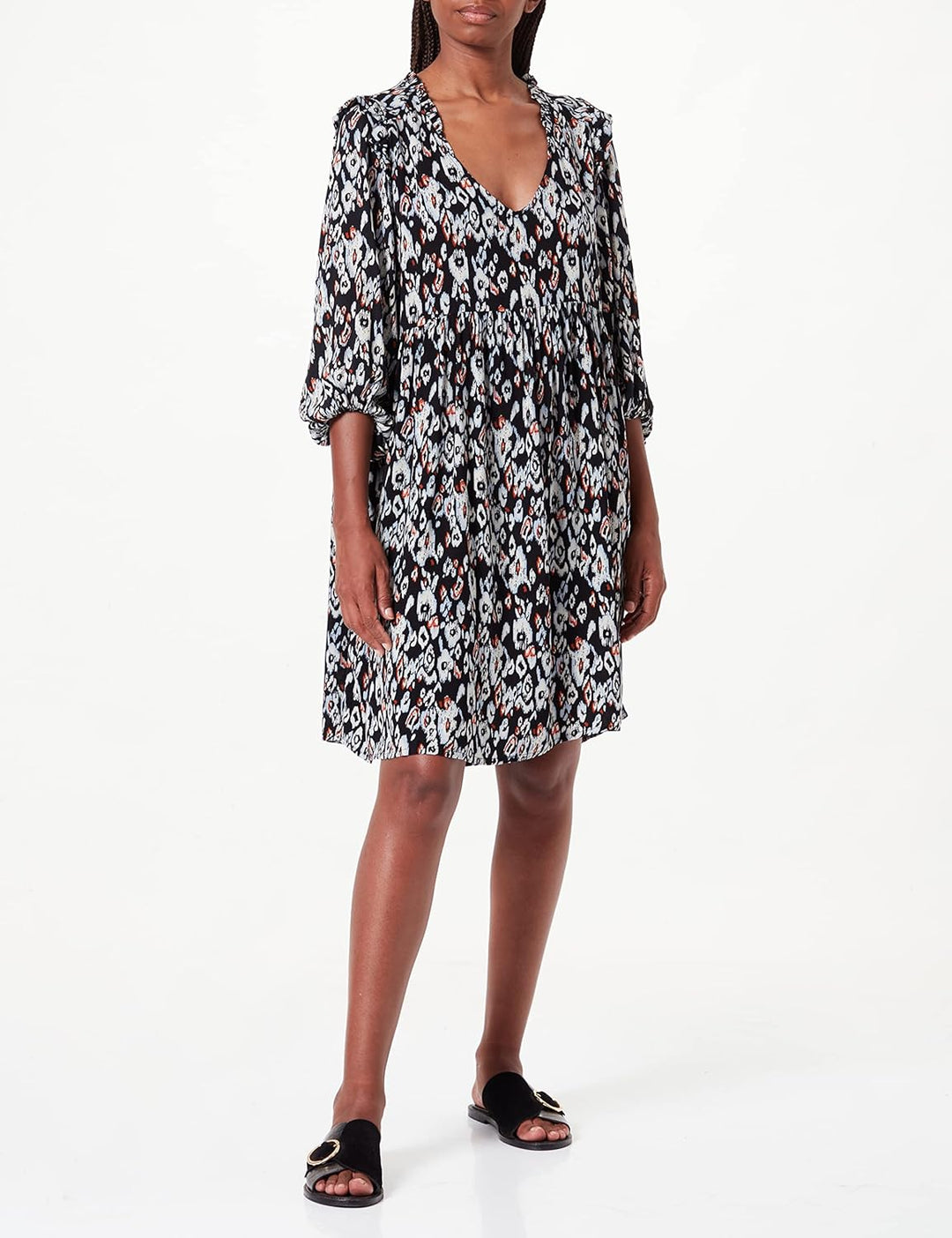 Garcia Damen Kleid XS Schwarz, XS Schwarz