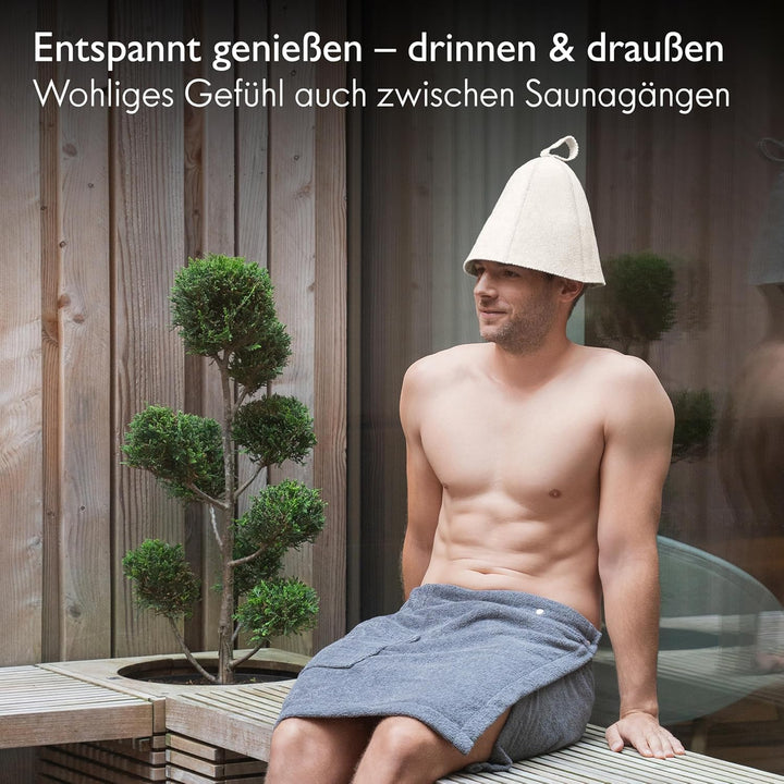 Saunahut aus Filz – Sauna Mütze für Damen & Herren | Schutz vor Hitze & Haarpflege | Traditionelles