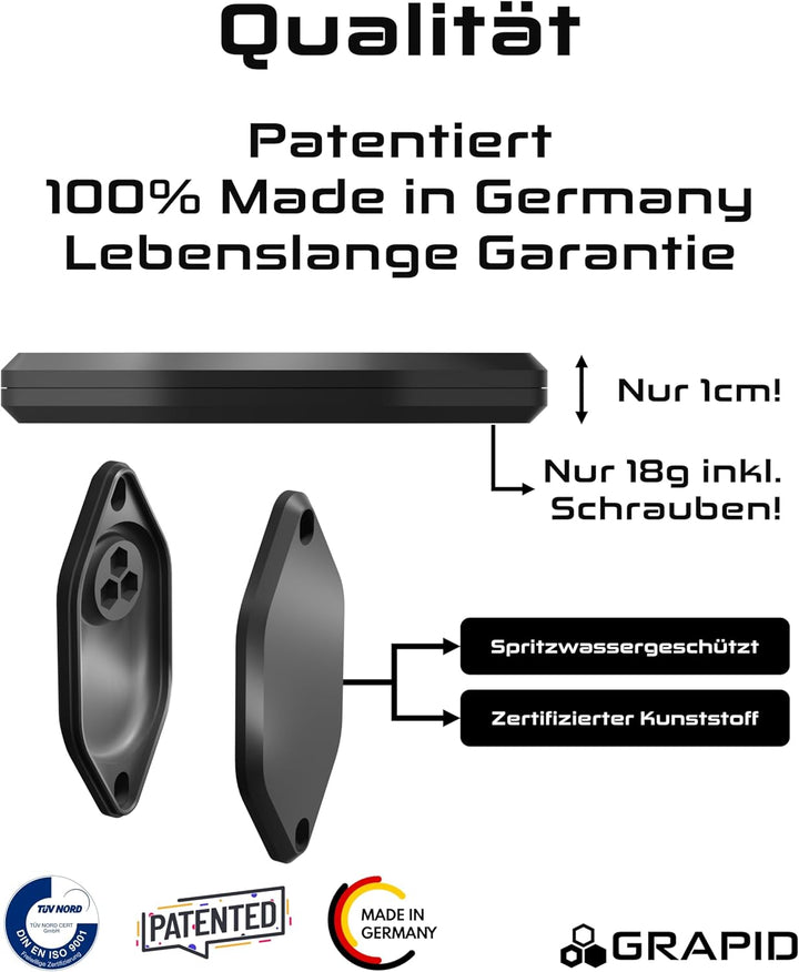 GRAPID Fahrradhalterung für Samsung SmartTag 2 Fahrrad Halterung – Universeller Halter – Tracker für