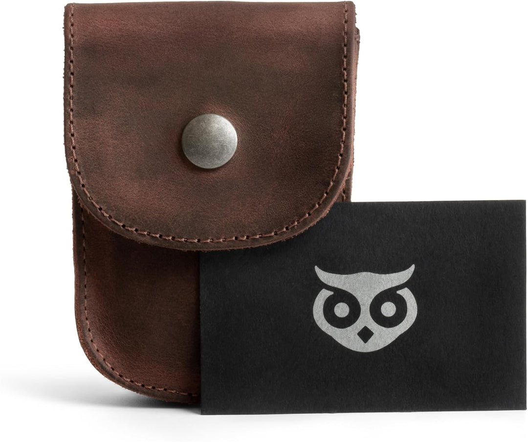 Hide & Drink, Holster Pouch Handmade from Full Grain Leather Bourbon Brown, Bourbon Brown