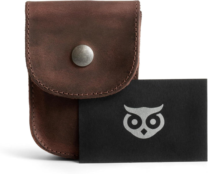 Hide & Drink, Holster Pouch Handmade from Full Grain Leather Bourbon Brown, Bourbon Brown