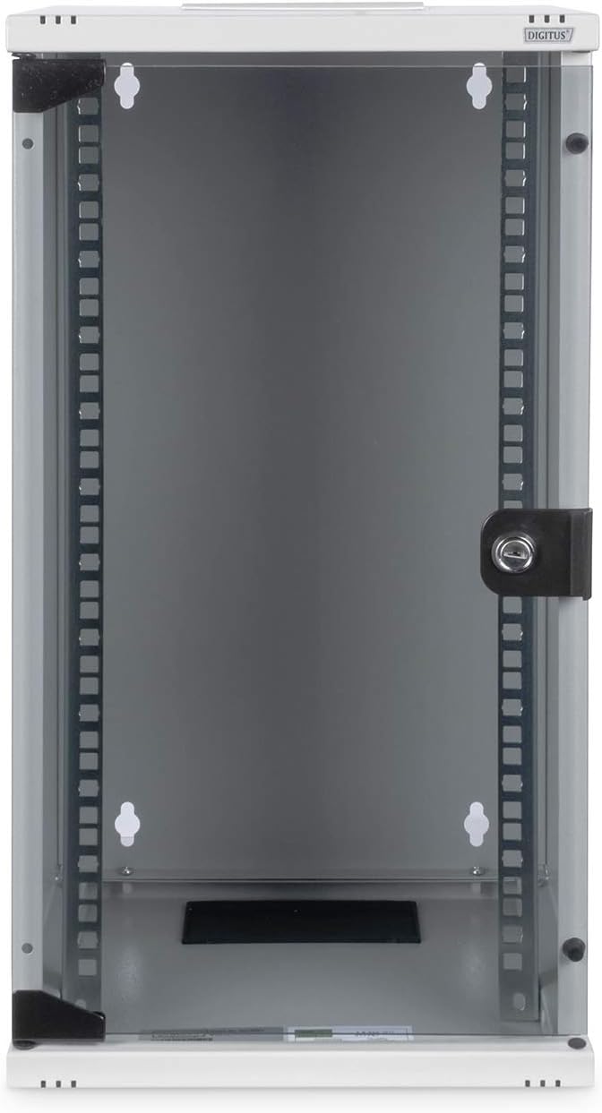 DIGITUS Netzwerk-Schrank 10-Zoll - 12HE - Wandmontage - HxBxT 592x312x300mm - Traglast 30kg - Nutzti