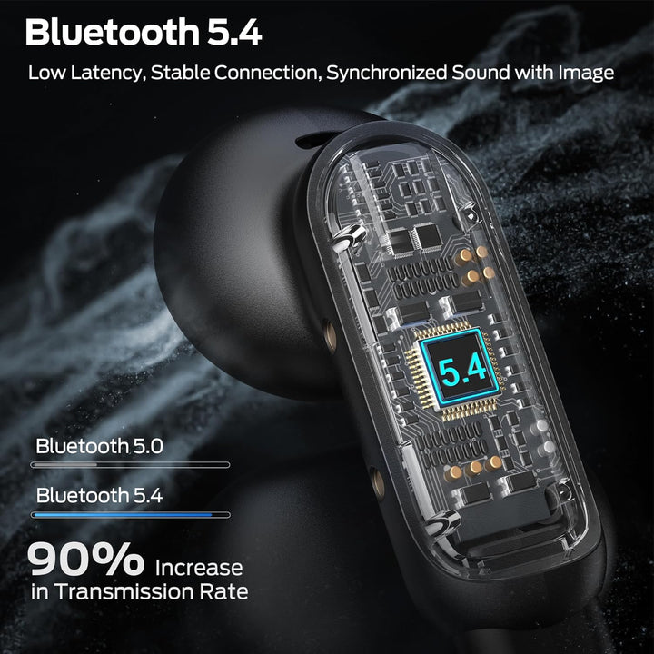 oraolo Open-Ear Kopfhörer, Bluetooth Kopfhörer, Clip On Kopfhörer, Offene Ohr Earbuds, 32H Wiedergab