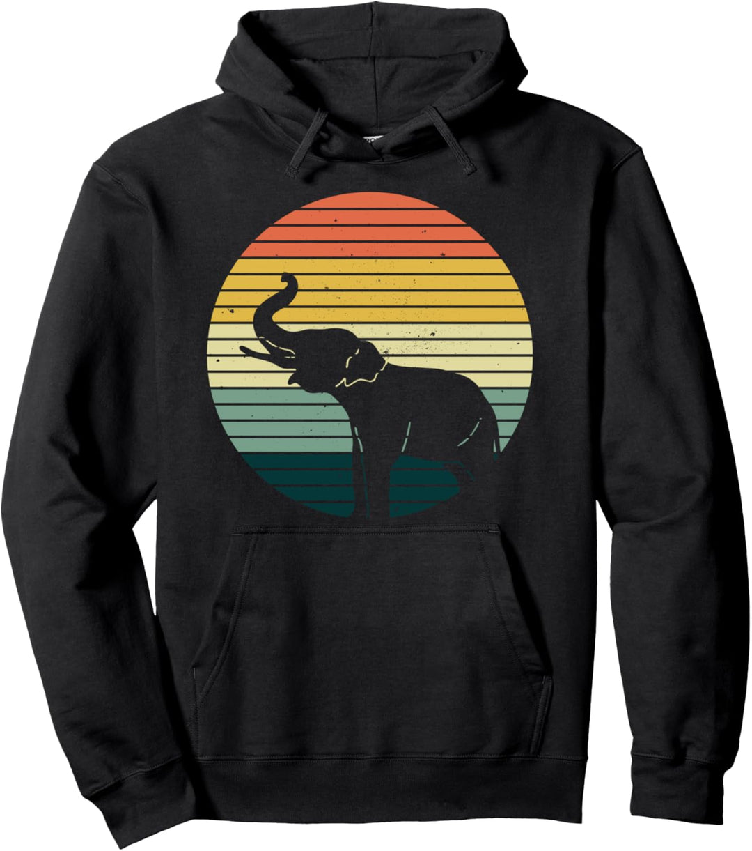 Retro Elefant Afriika Safari - Vintage Elefant Pullover Hoodie