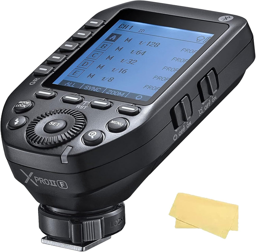 Godox XproII F Flash Trigger Kamera Wireless Blitzauslöser LCD Display Sender,Drahtloser Blitzauslös