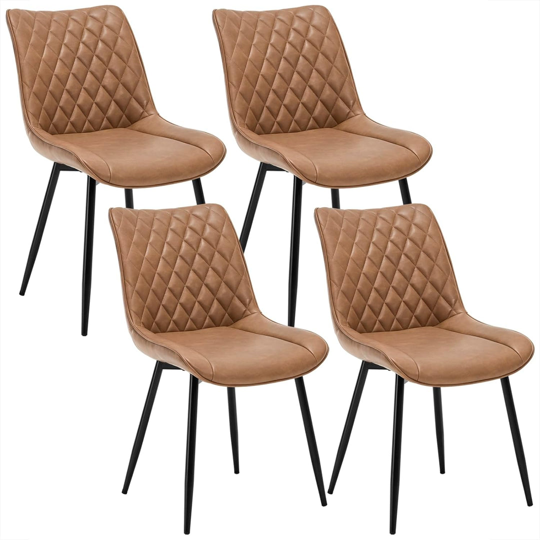 WOLTU 4 x Esszimmerstühle 4er Set Esszimmerstuhl Küchenstuhl Polsterstuhl Design Stuhl mit Rückenleh