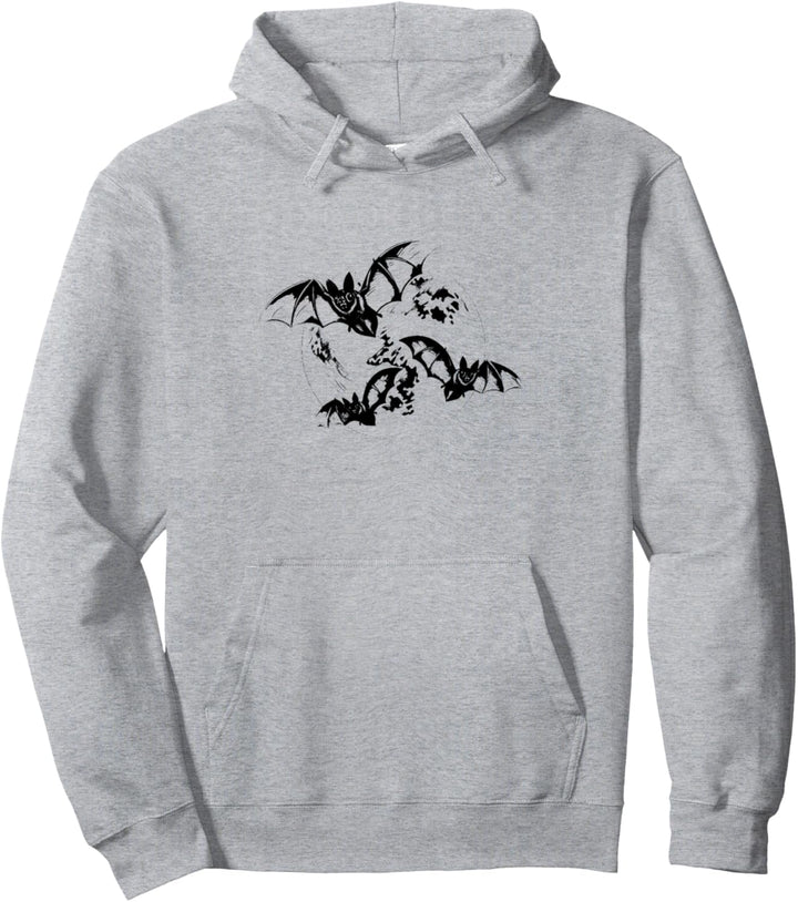 Fledermaus Nacht Motiv Vampire Halloween Flügel Fledermäuse Pullover Hoodie