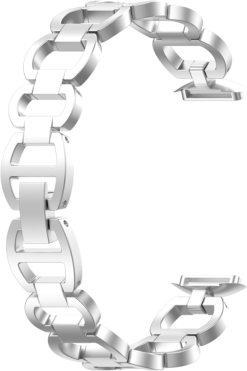 Chofit Armbänder kompatibel mit Fitbit Luxe Armband, klassisches Metall Edelstahl Armband Armbänder