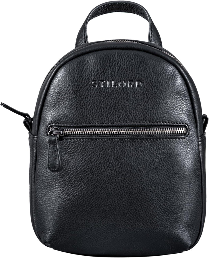 STILORD 'Lola' Mini Daypack Damen Lederrucksack Cityrucksack Kleiner Tagesrucksack Rucksack Tasche f