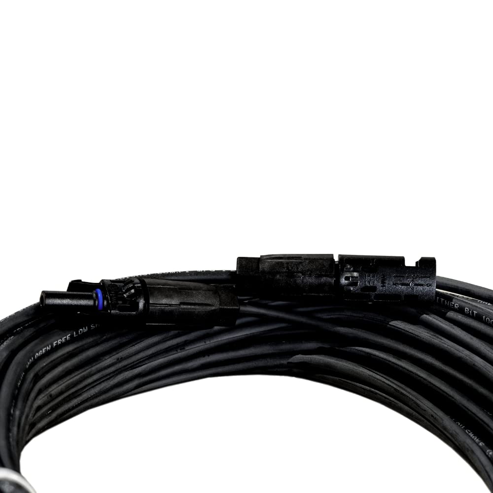 Solarkabel Verlängerungskabel 6mm² mit Solarsteckern SCHWARZ Länge 20m Solarpanel Adapterkabel Solar