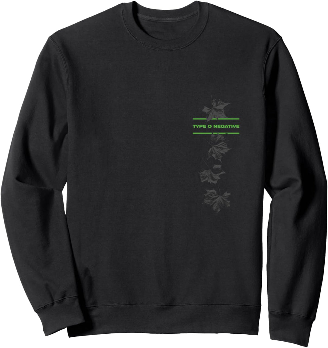 Typ O Negative Leaves doppelseitig schwarz Sweatshirt
