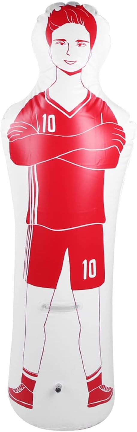 Aufblasbare Fussball Dummy, 40x160CM Fussball Training PVC Aufblasbare Fussballpuppe Boxsack Zum Box