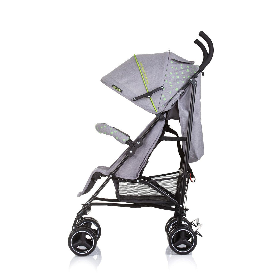 Chipolino Kinderwagen Milano Buggy bis 22 kg, Rückenlehne verstellbar, faltbar grau, grau