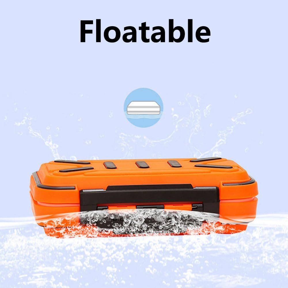 Angelkoffer Tackle Box, Wasserdichter Angelzubehör Box Organizer mit Doppelverschluss-Design für Ang
