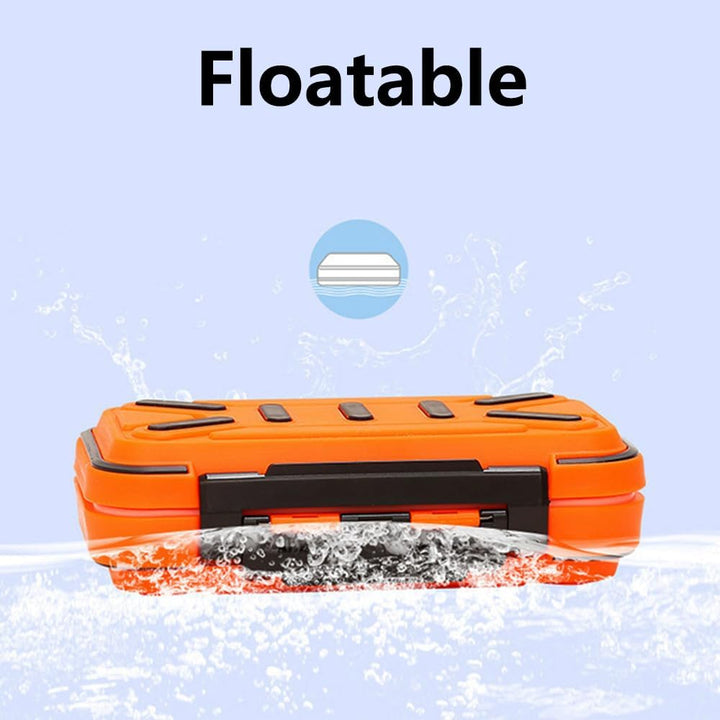 Angelkoffer Tackle Box, Wasserdichter Angelzubehör Box Organizer mit Doppelverschluss-Design für Ang