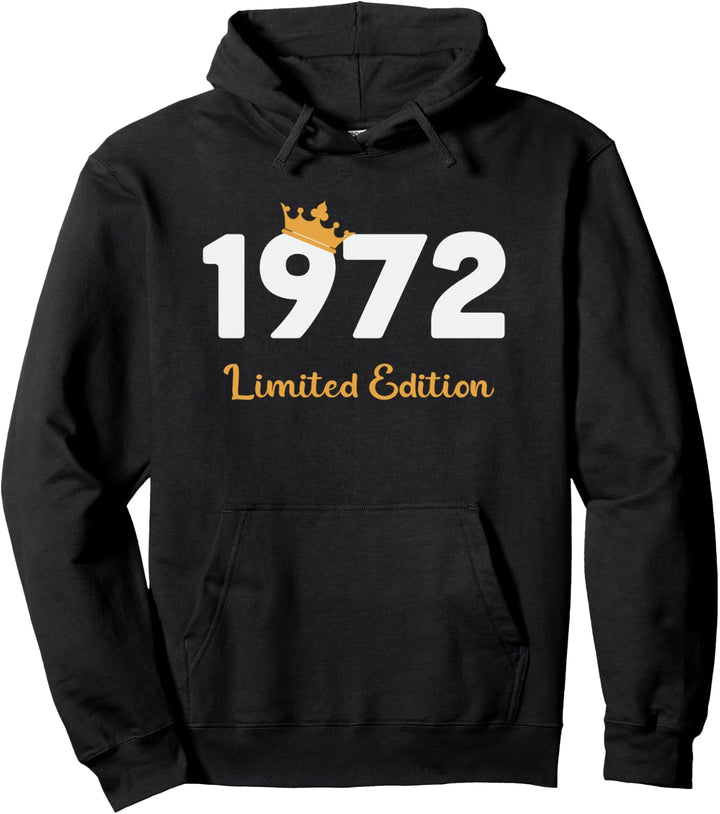52. Geburtstag Mann Frau 52 Jahre 1972 Deko Lustig Geschenk Pullover Hoodie