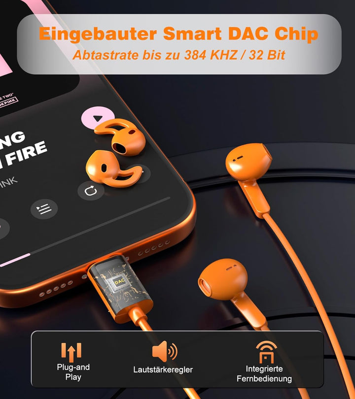 USB C Kopfhörer für Samsung Galaxy S26 S25 Ultra A56 iPhone 17 Kopfhörer mit Kabel USBC Kopfhörer Hi