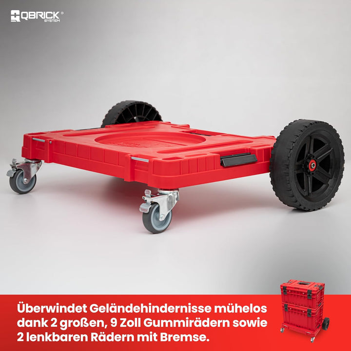 QBRICK SYSTEM Transportroller Rollbrett Transportbrett 120 kg Tragkraft ONE Transport Platform All T