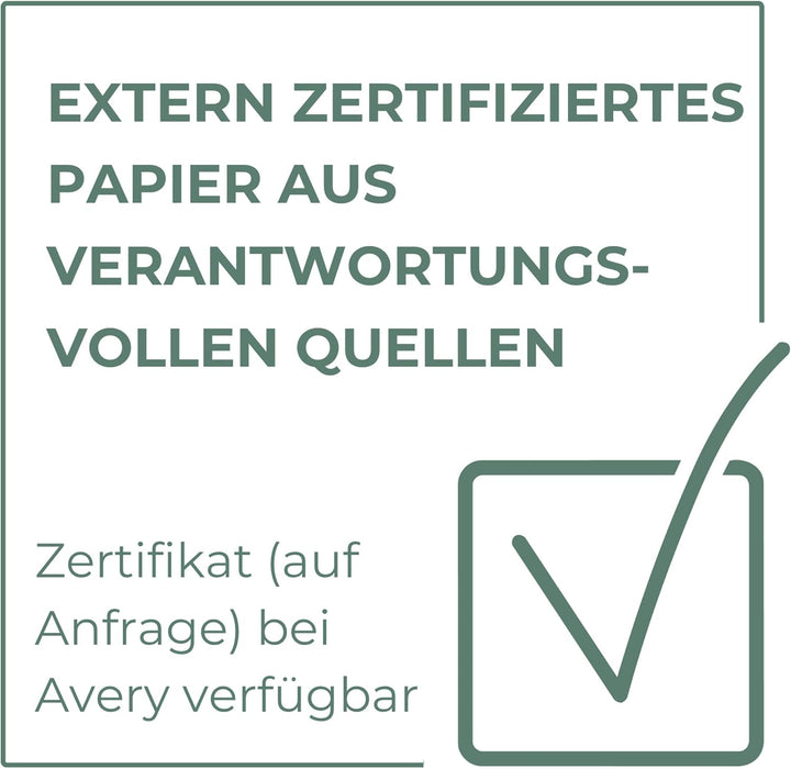 AVERY Zweckform 2575 Drucker-/Kopierpapier (2.500 Blatt, 80 g/m², DIN A4 Papier, für alle Drucker) 1