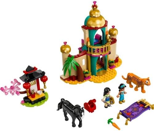 LEGO 43208 Disney Jasmins und Mulans Abenteuer, Prinzessinnen-Spielzeug zum Bauen mit Mini-Puppen, P