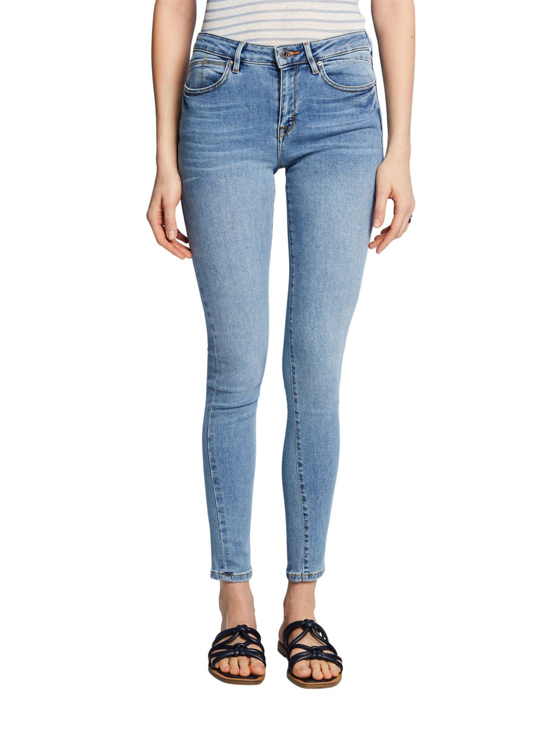 ESPRIT Damen Women's Jeggings Skinny Fit Jeans 26W / 30L Blue Light Washed, 26W / 30L Blue Light Was