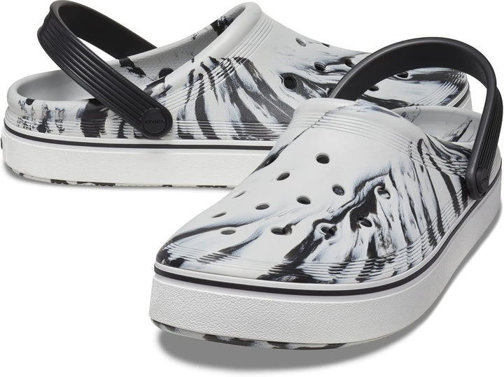 Crocs Unisex-Erwachsene Off Court Clog 36/37 EU Schwarz Weiss, 36/37 EU Schwarz Weiss