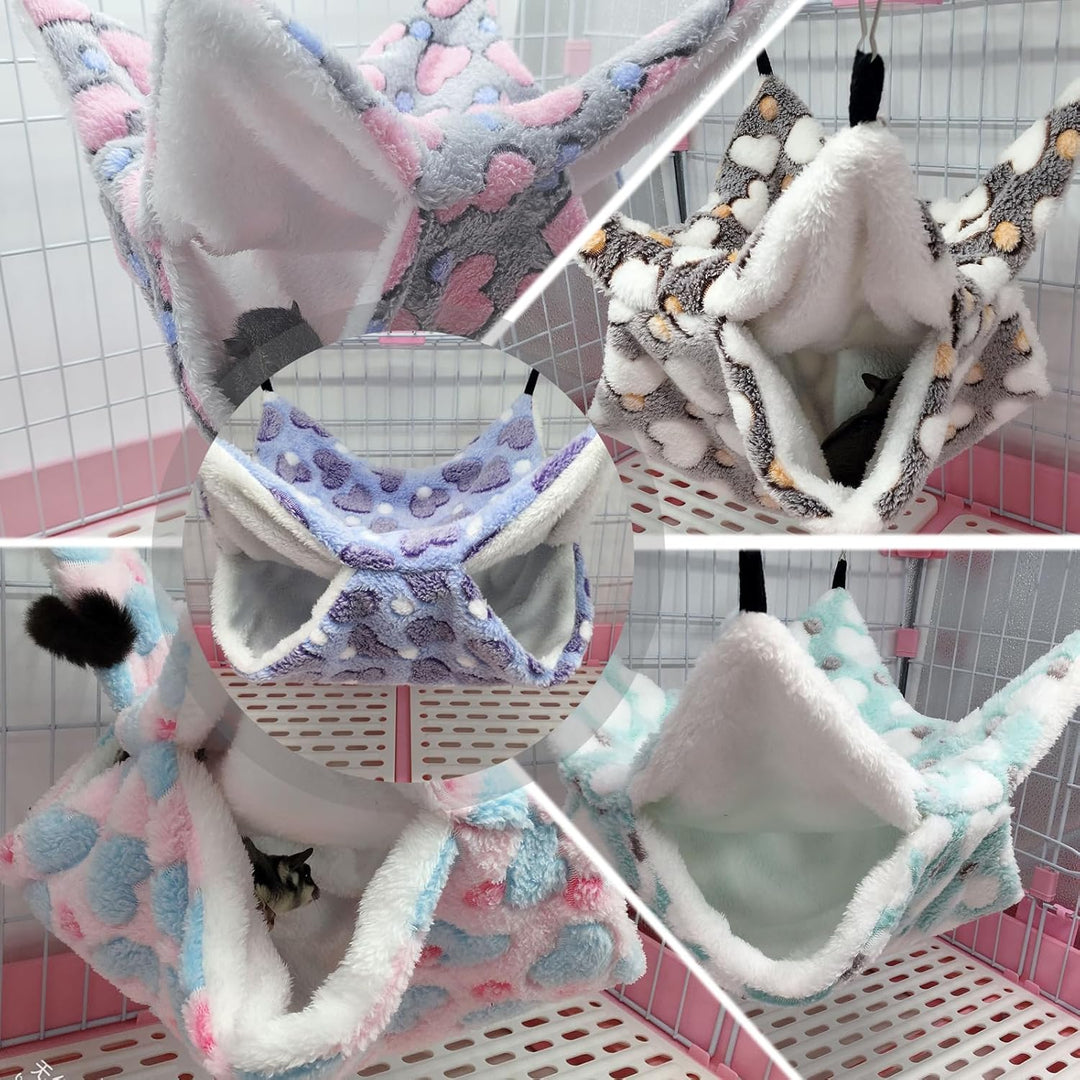 BORDEAG 5 Stück Meerschweinchen Hängematte, Hamster Hängematte, Hängematte Für Kleintiere, Hängematt