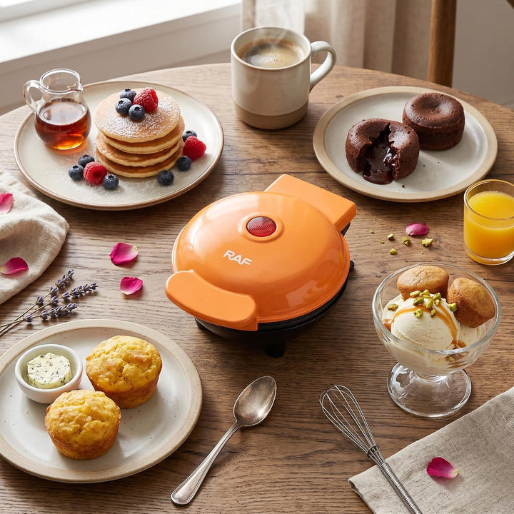 Alomejor Cake Maker 350 W Doppelseitige Heizung Antihaft-Mini-Kuchenmaschine – Kompaktes Design für