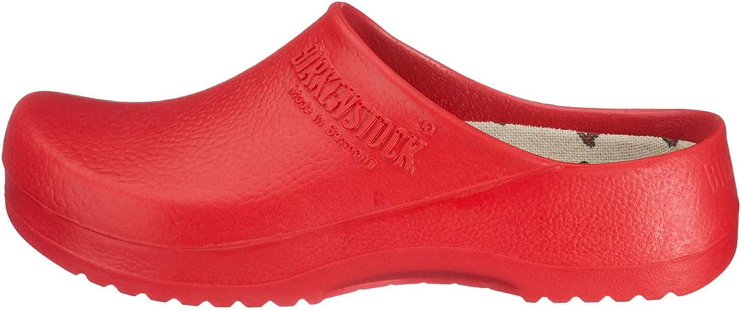BIRKENSTOCK Super Birki PU-Clog rot nach EN ISO 20347:2012 OB E SRC rot Grösse 48 EU, 48 EU