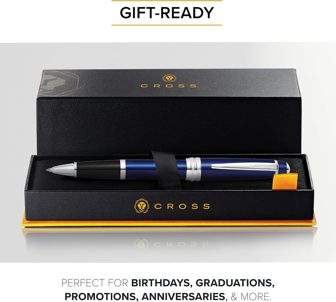 Cross Bailey Rollerball Selectip Pen (Schreibfarbe schwarz, Strichstärke M, in Premium Geschenkbox)