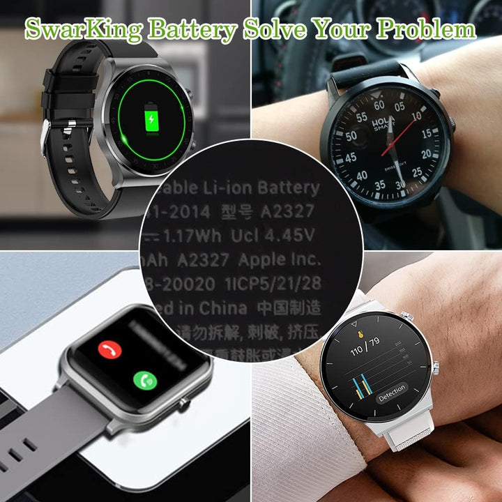 SwarKing Ersatz Akku Kompatibel mit iWatch Series 6 6th 44mm Model A2292 A2294 A2376 A2327 with Tool