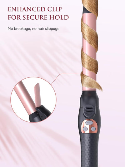 LANDOT Rotierender Lockenstab grosse Locken Automatisch: Automatischer Lockenstäbe Curling Iron 25mm