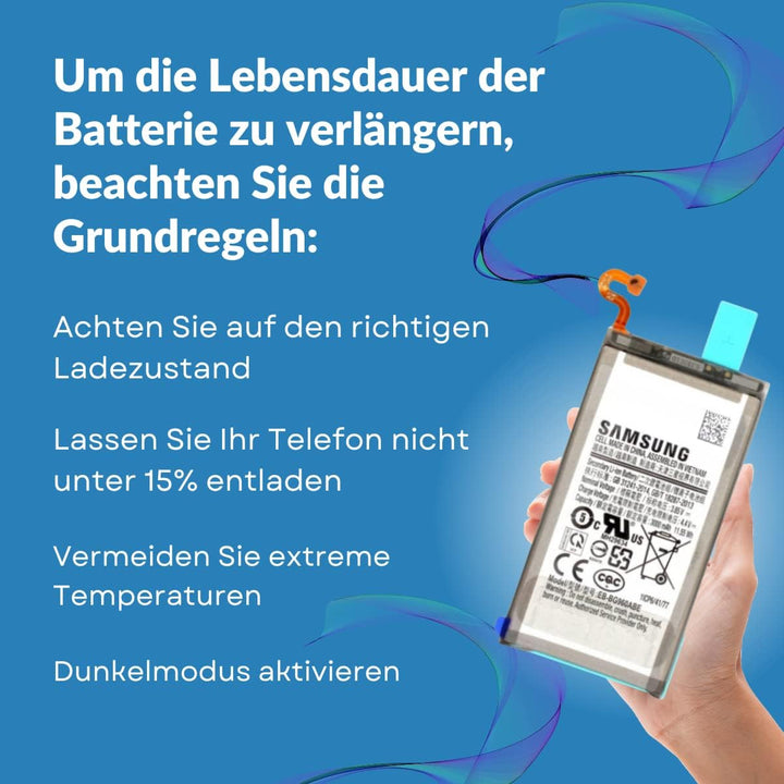 INNCOMM Original Akku für Samsung Galaxy S9 SM-G960 Original OEM - 3000 mAh Lithium-Ionen-Batterie -