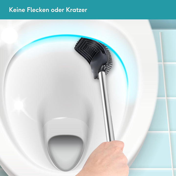 WEISSENSTEIN Klobürste Silikon - Flach &amp; Flexibel