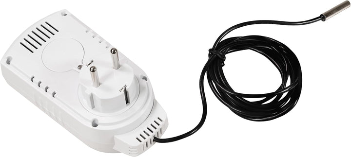 McPower Steckdosen Thermostat | TCU-540 | Klimaregelung 5-30°C, 3.680W 230V/16A inkl. Backup-Akku Di