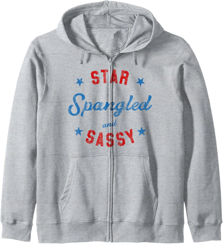 Vierter Juli Star Spangled und frech niedlichen Frauen Outfi Kapuzenjacke