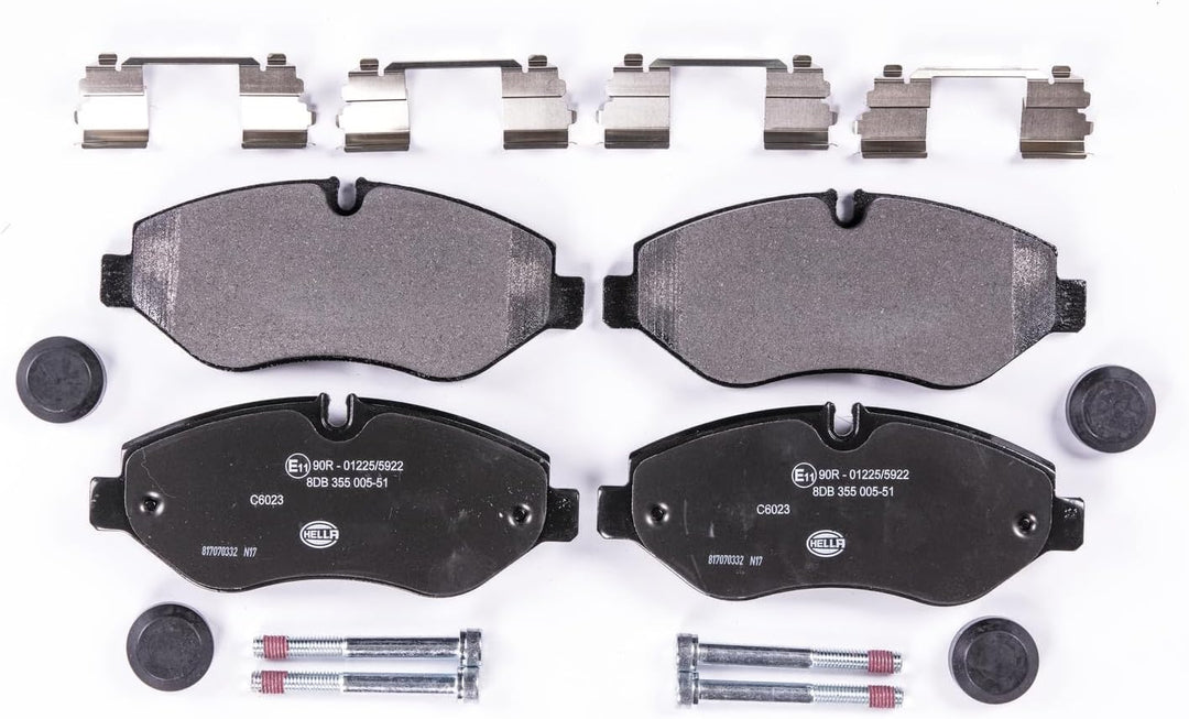 HELLA PAGID 8DB 355 005-511 Bremsbelagsatz - C6023 - Dicke/Stärke: 21.4mm - Bremssystem: Brembo - fü