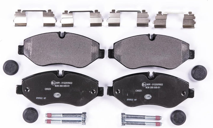 HELLA PAGID 8DB 355 005-511 Bremsbelagsatz - C6023 - Dicke/Stärke: 21.4mm - Bremssystem: Brembo - fü
